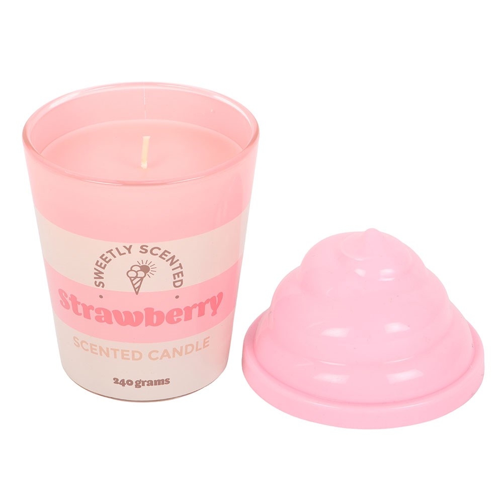 Something Different - Strawberry Ice Cream Scented Candle - Multicolours